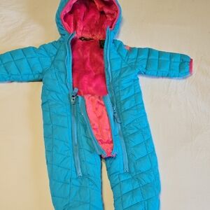 Snozu Girls Blue and Pink Quilted Jacket